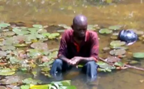 Man found in Sapele river says he crashed ‘flying’ from Benin to UK to watch football match (Photo)
